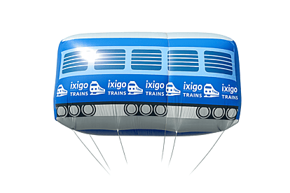 Ixigo Train-Shaped Balloon
